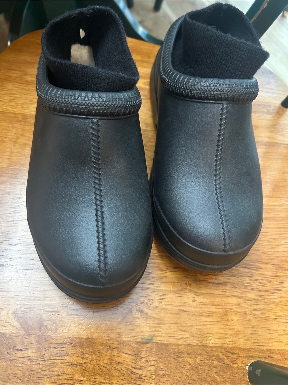 UGG Black Slip-On Clog with Cushioned Collar
